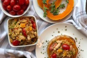 Butternut Squash With Cannellini Beans and Quinoa