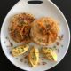 Chickpea Carrot Patties with Carrot Coconut Cream