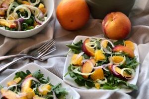 Summery Peach and Orange Salad