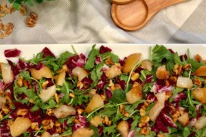 Radicchio and Arugula Salad With Pears and Walnuts