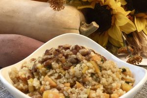 Sweet Potato, Squash and Quinoa with Sage and Walnuts