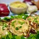 Cabbage Steaks with Apple and Leek Puree