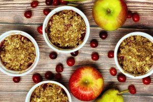 Apple, Pear and Cranberry Crumble