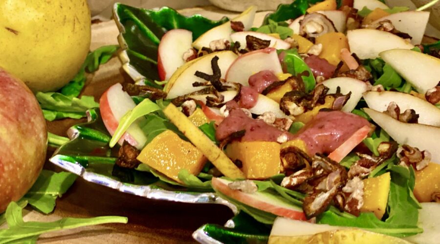 Fall Squash, Apple and Pear Salad