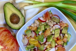 Summer Cannellini Bean and Tomato Salad