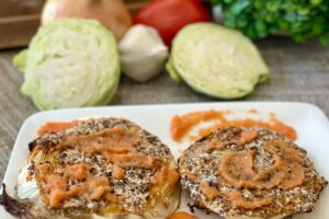 Parmesan Cabbage Steaks