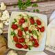 Pasta with Cauliflower Alfredo, Peas and Tomatoes